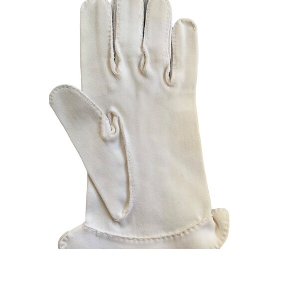 Vintage Girls Delicate Church Communion Purity Dainty Pointelle Gloves - Picture 7 of 8